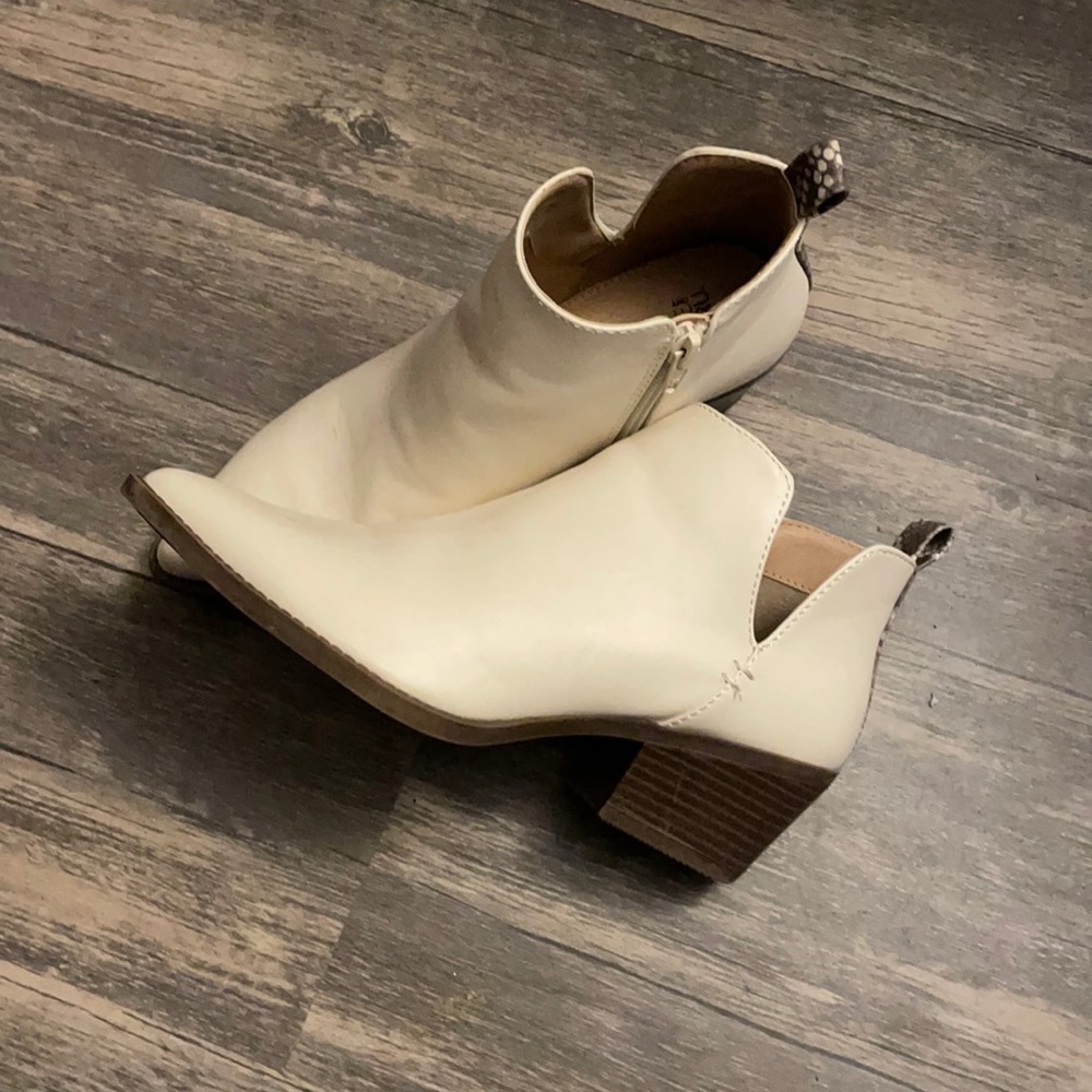 Cream color bootie